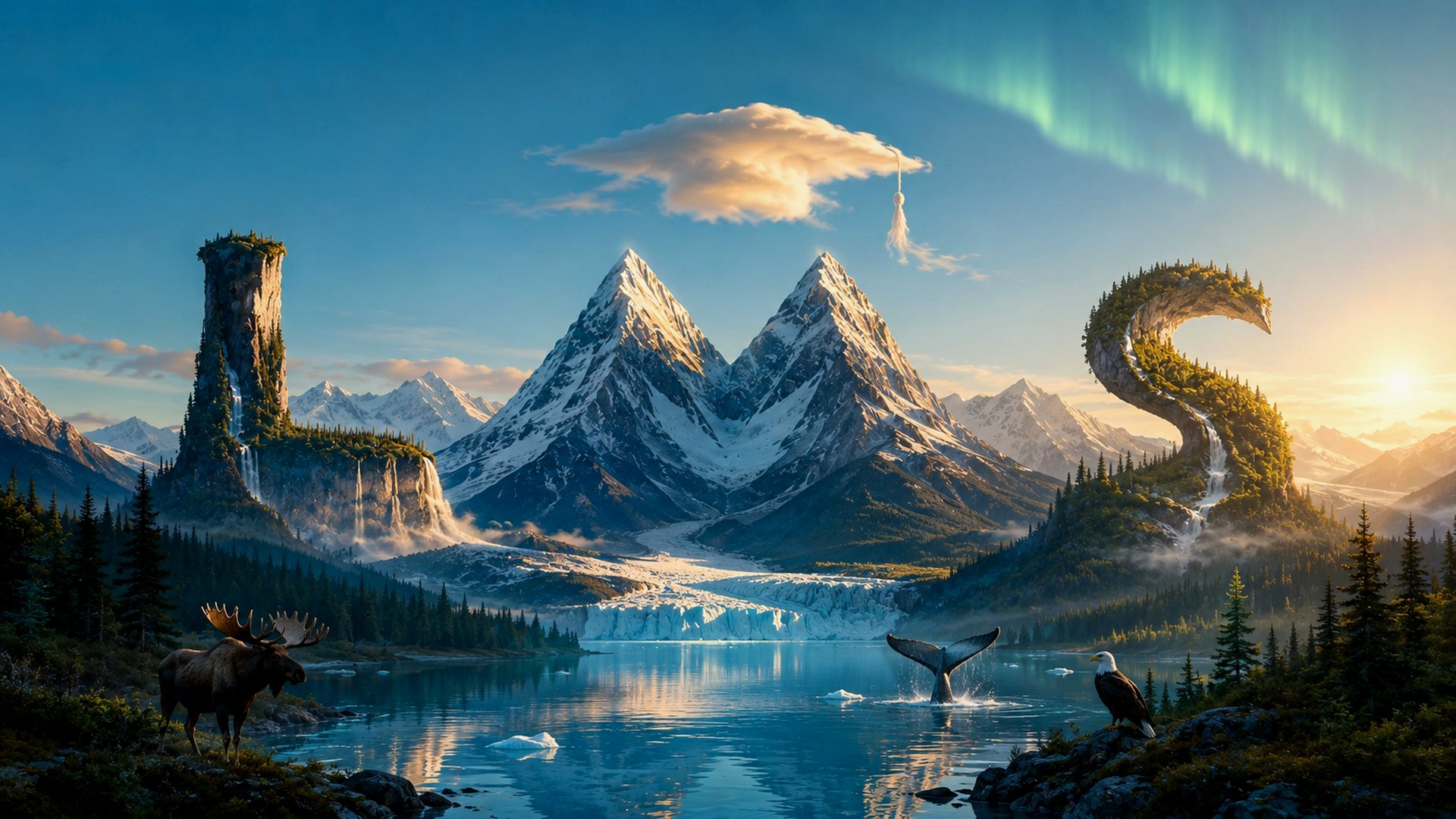 Illustration zum Jahresthema Alaska Expedition Zukunft